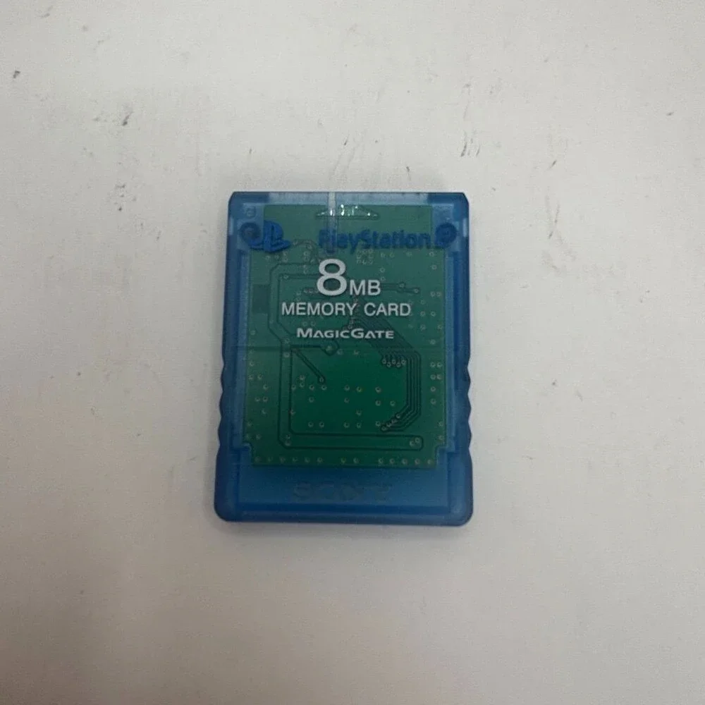Blue Sony PlayStation 2 Memory Card 8MB MagicGate SCPH-10020